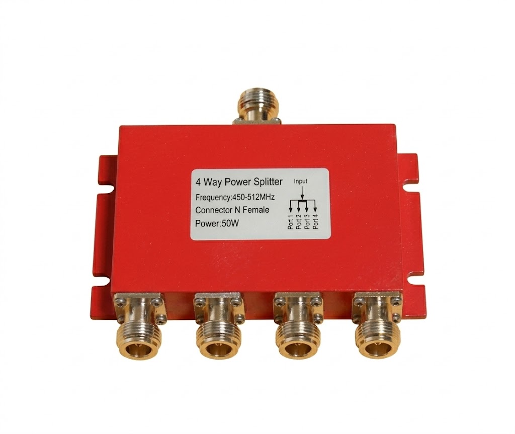 50W 450-512MHz 4 Way Wilkinson Power Divider